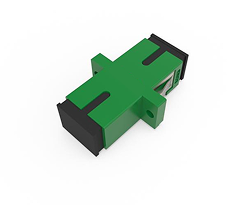 Single Mode (Flanged), SC Simplex Adapter-green